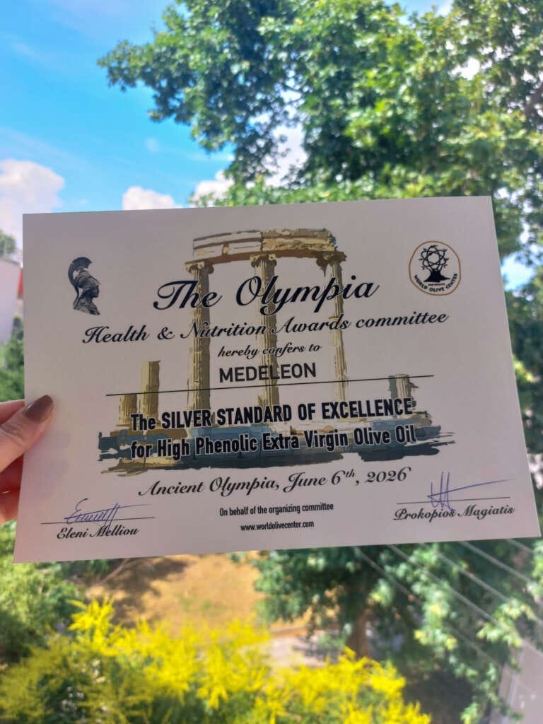 Medeleon Olympia Awards 2026: Κορυφαία Ασημένια Διάκριση για Ελληνικό Ελαιόλαδο